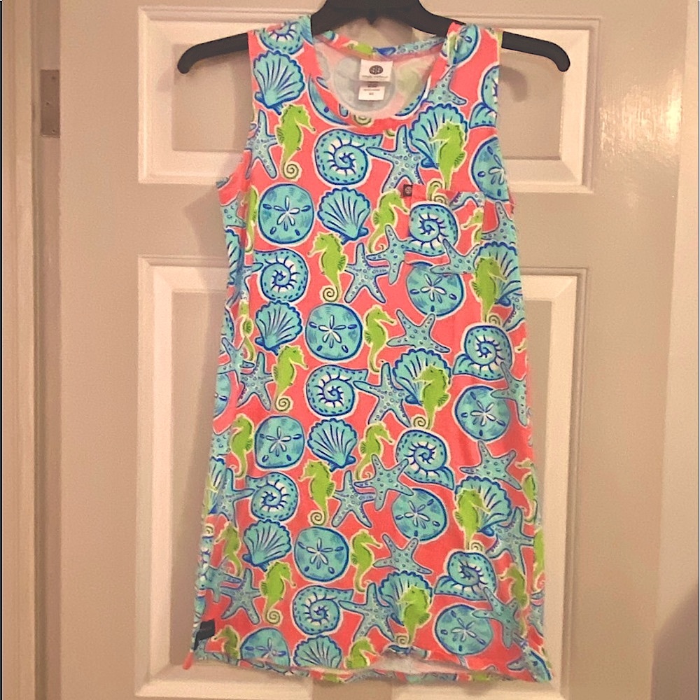 Simply Southern Seahorse & Shells Tank Dress